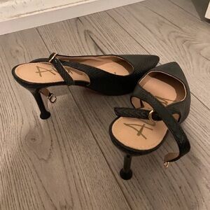 Elegant Black Heels with Strap